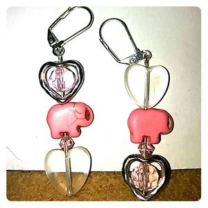 ❤Elephant & Heart Earrings❤